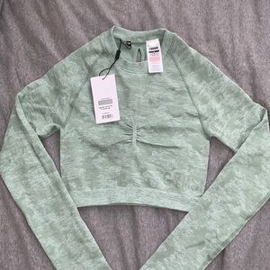 Gymshark Camo Seamless Crop Top NWT!!